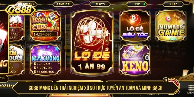 Khám Phá GO88 Xổ Số Minh Bạch Với Cơ Hội Thắng Lớn GO88 mang đến trải nghiệm xổ số trực tuyến an toàn và minh bạch